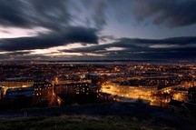 Night view of Edinburgh, United Kingdom Night view of Edinburgh, United Kingdom